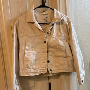 Amuse Society Beige Denim Jacket